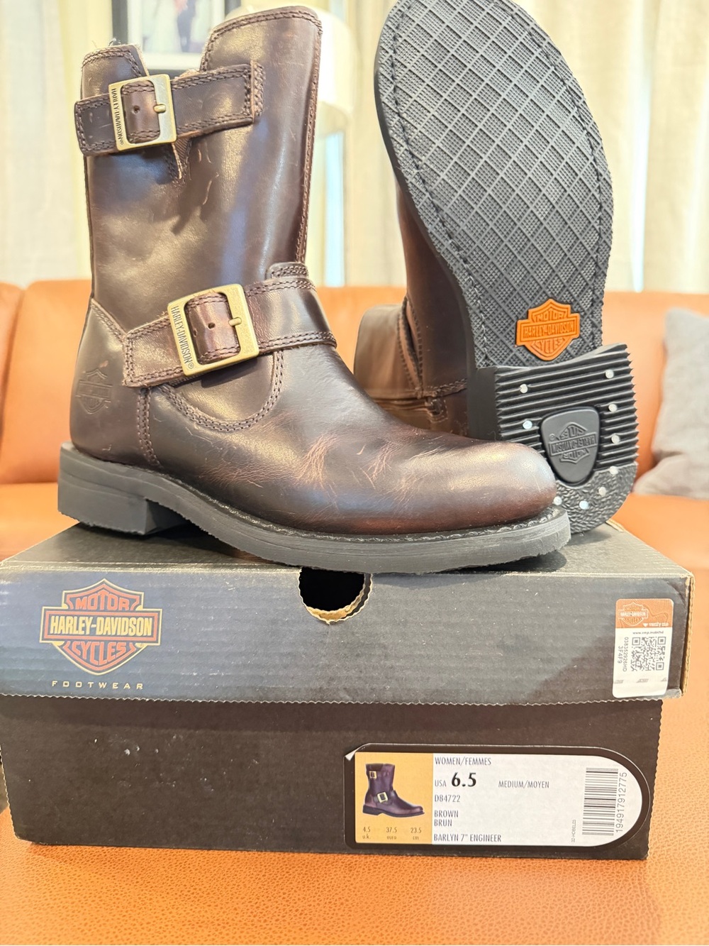 Harley-Davidson Women’s Brown Leather Engineer Boots